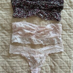 Floral and Lace Women's Intimates Set